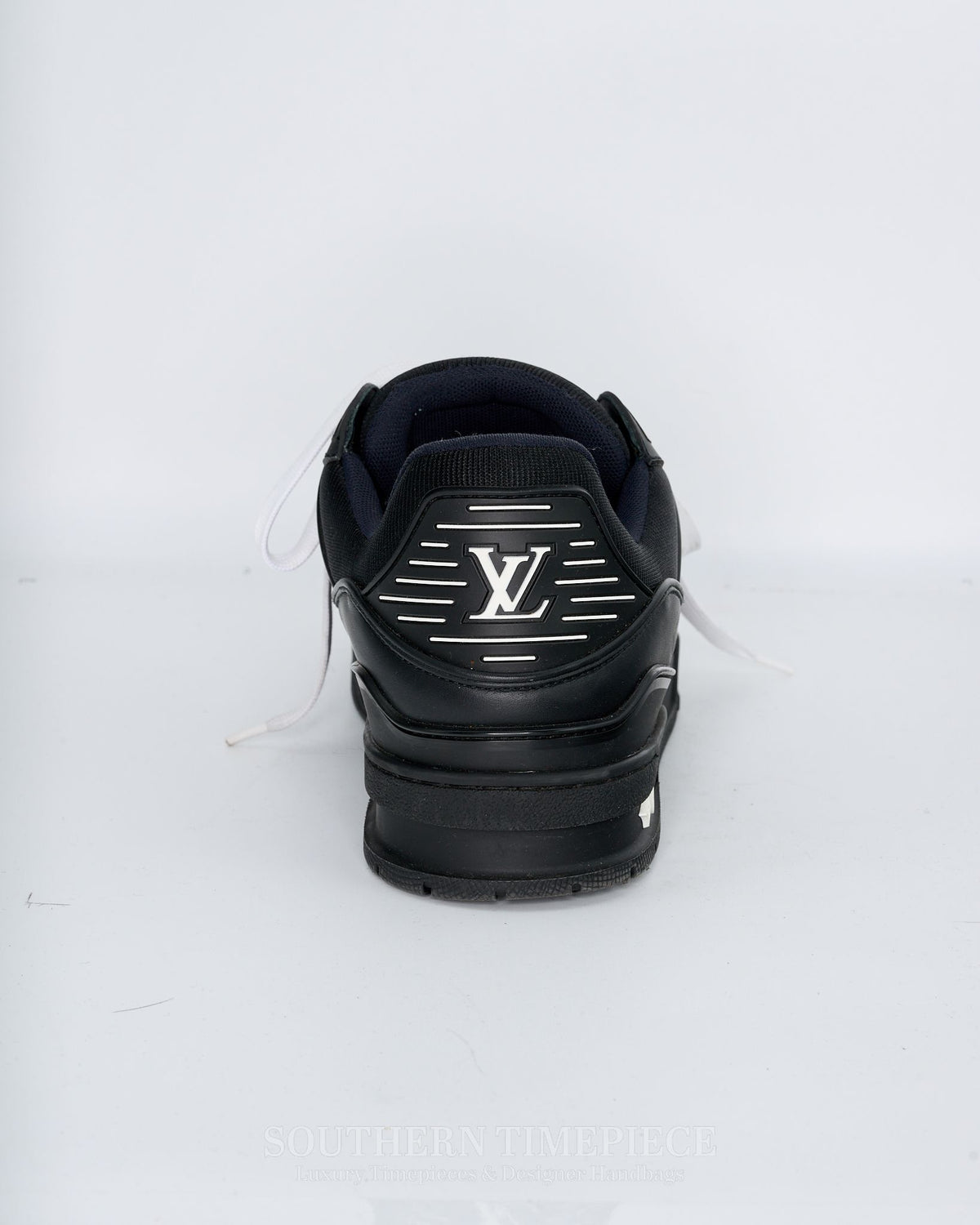 Louis Vuitton Trainers - Black Embossed Monogram Leather