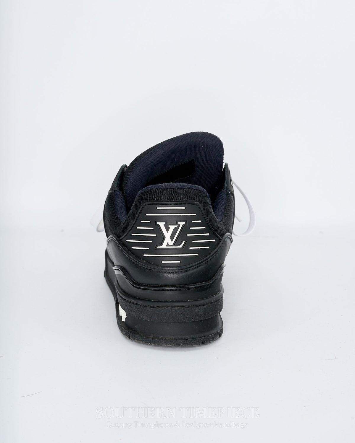 Louis Vuitton Trainers - Black Embossed Monogram Leather