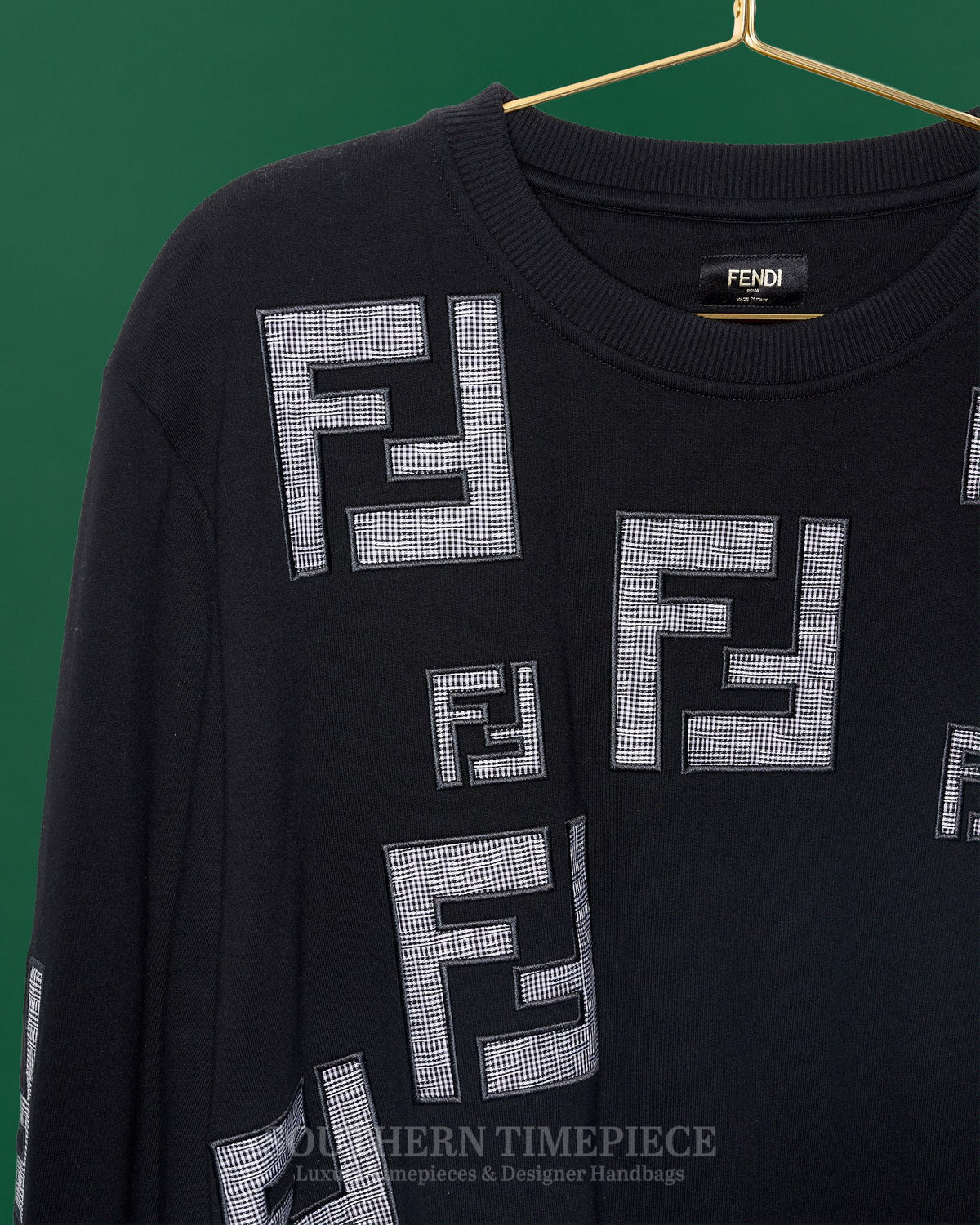 Fendi Logo Sweatshirt - Black (Size XXL)