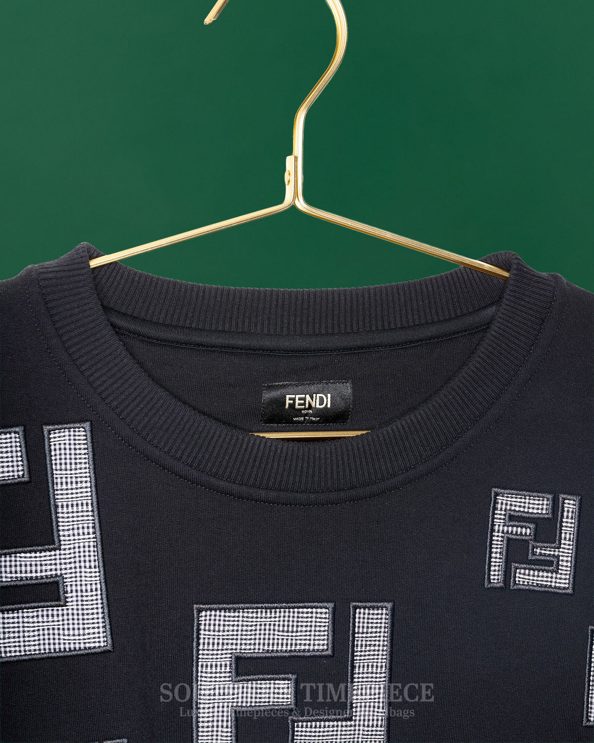 Fendi Logo Sweatshirt - Black (Size XXL)