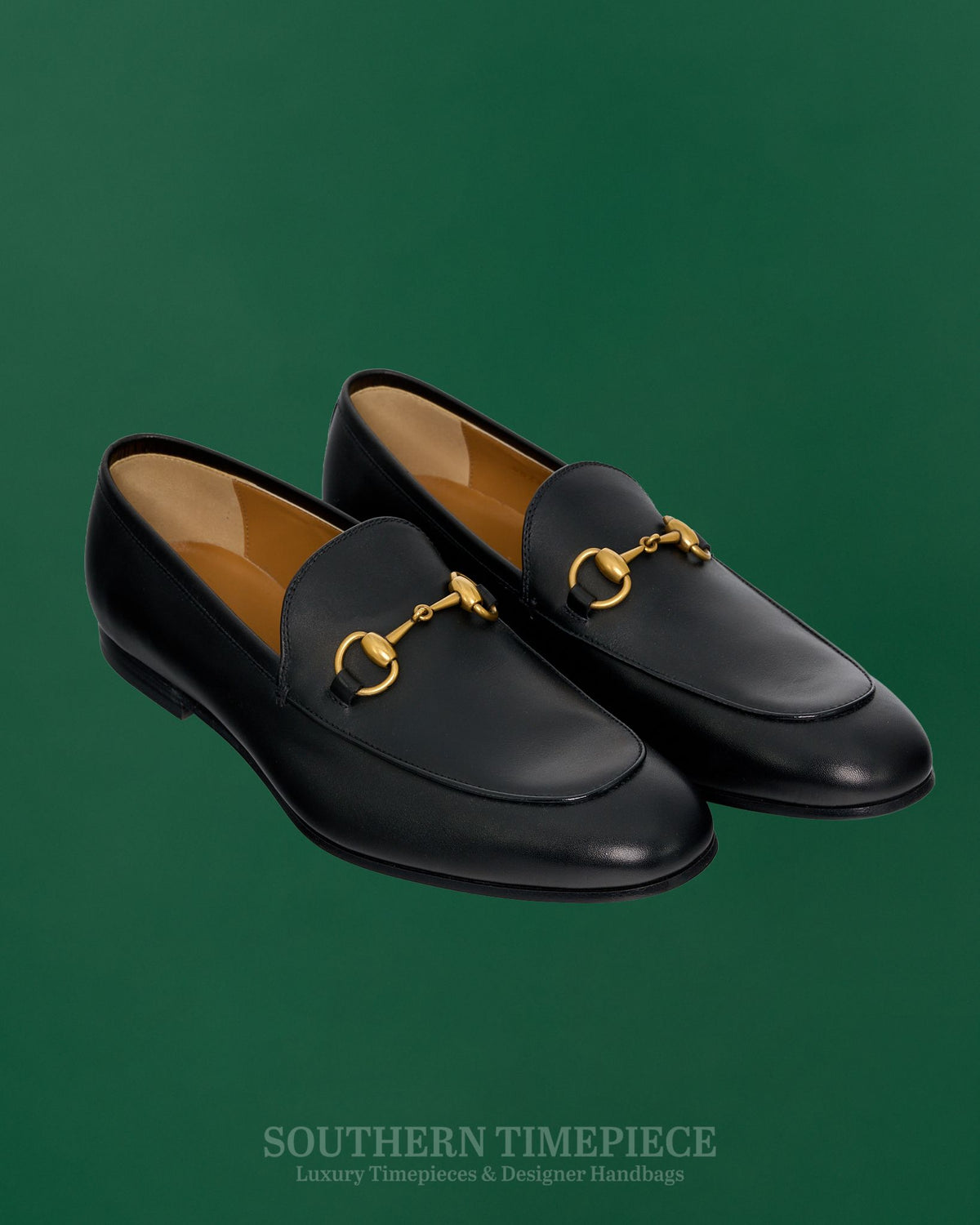 Gucci Men's Jordaan Loafer - Black Leather (Size 7.5)