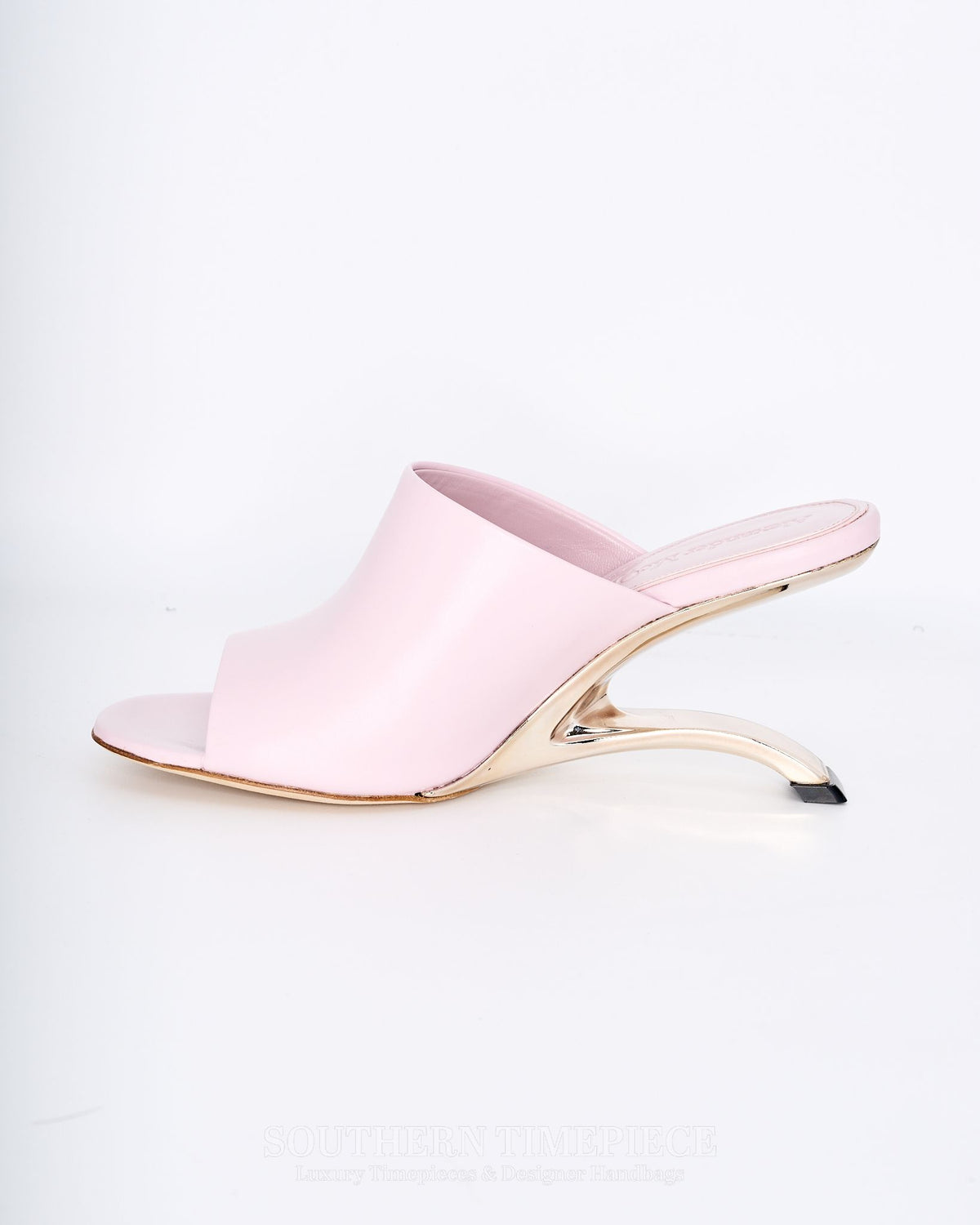Alexander McQueen Mules - Lilac Leather (Size 36 1/2)