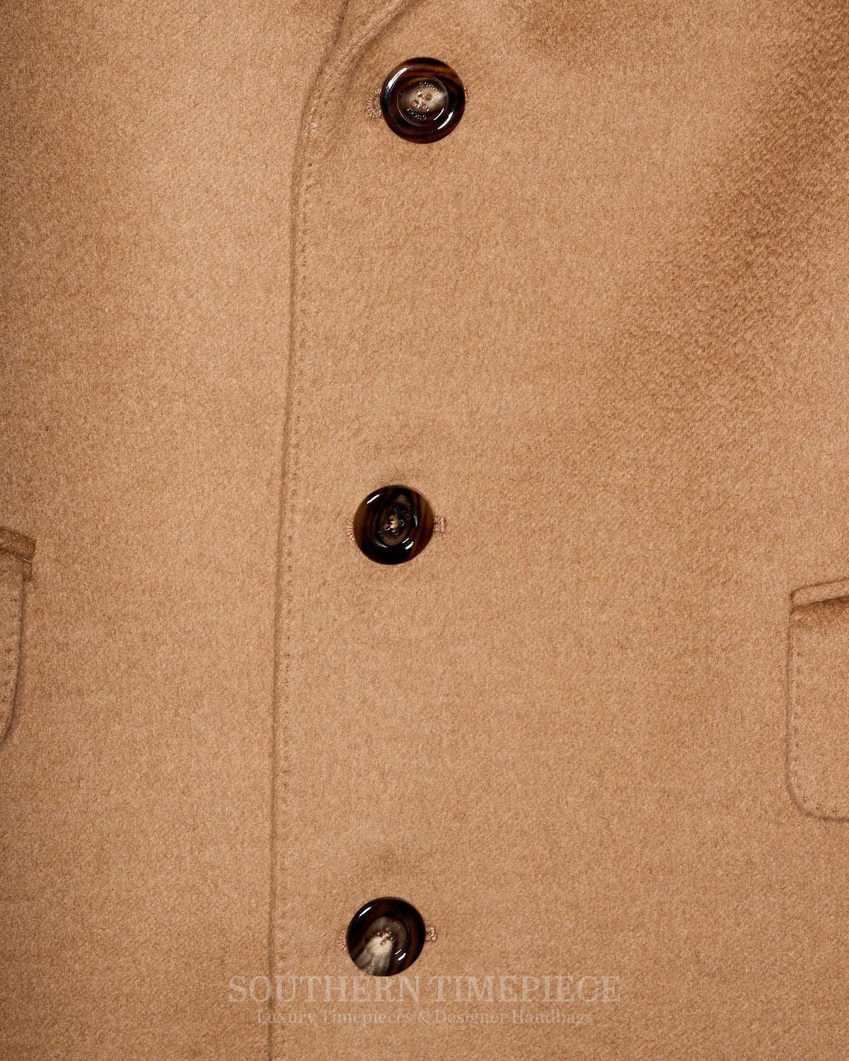Gucci Aria Single Breasted Coat - Camel Wool & Hair (Size 48/Medium)