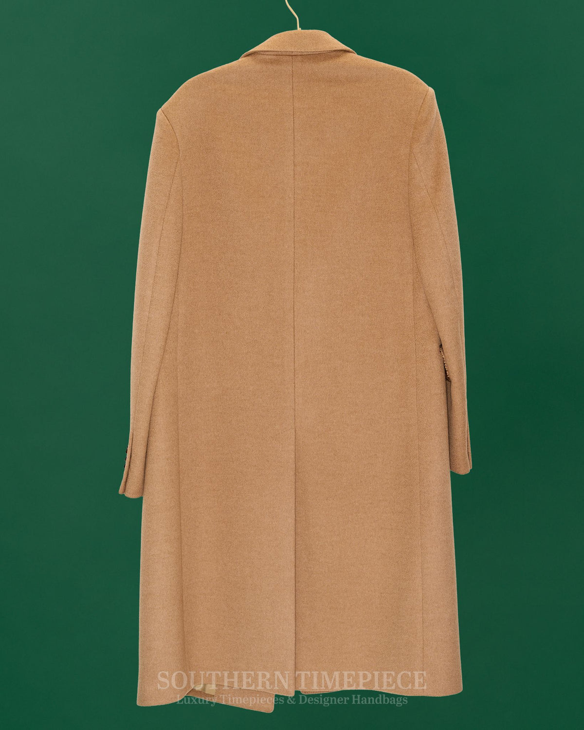 Gucci Aria Single Breasted Coat - Camel Wool & Hair (Size 48/Medium)