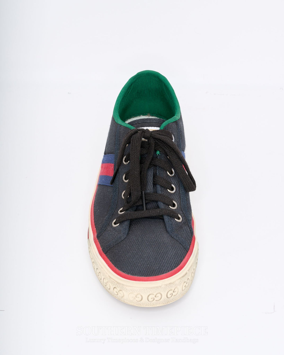 Gucci 1977 Tennis Off the Grid Trainers - Navy Econyl (Men's Size 8)