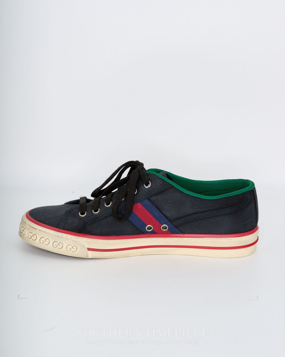 Gucci 1977 Tennis Off the Grid Trainers - Navy Econyl (Men's Size 8)