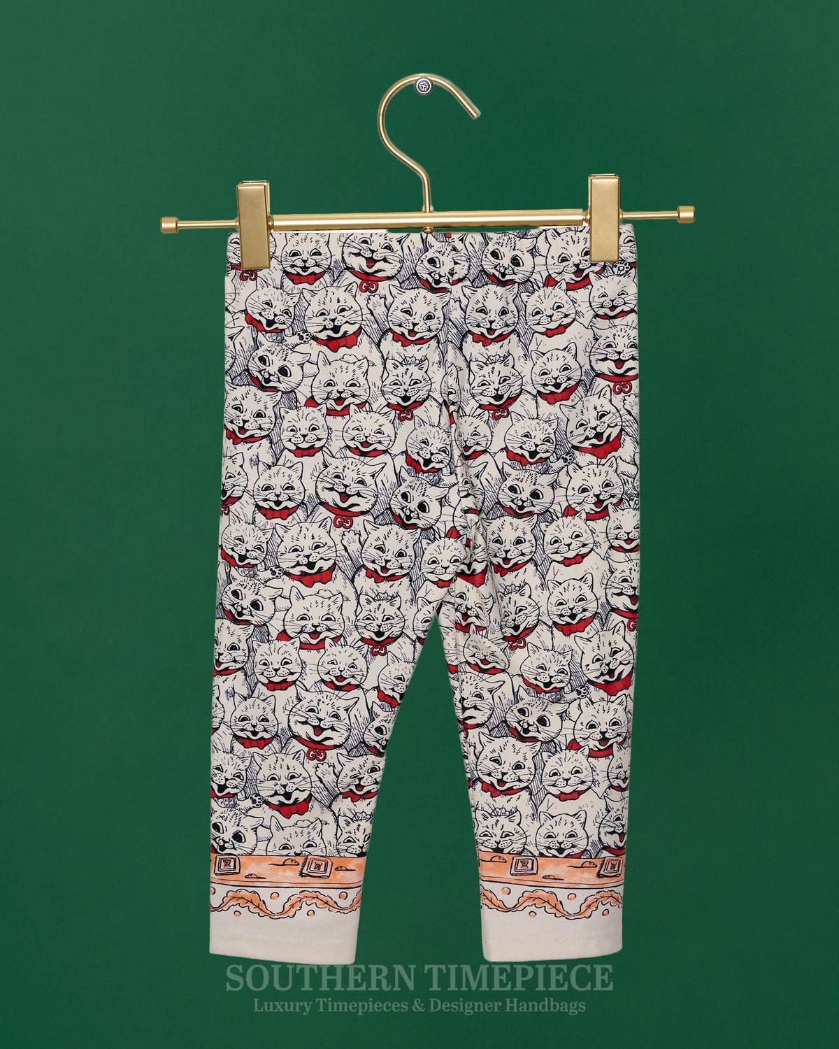 Gucci Kids Cat-Print Leggings 2022 (Size Large) (New w/ Tags)