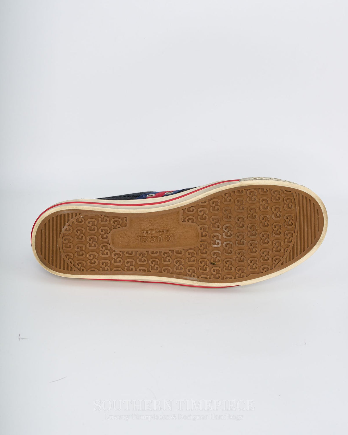 Gucci 1977 Tennis Off the Grid Trainers - Navy Econyl (Men's Size 8)