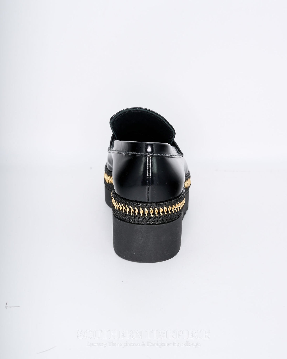Chanel Shiny Calfskin CC Platform Loafers