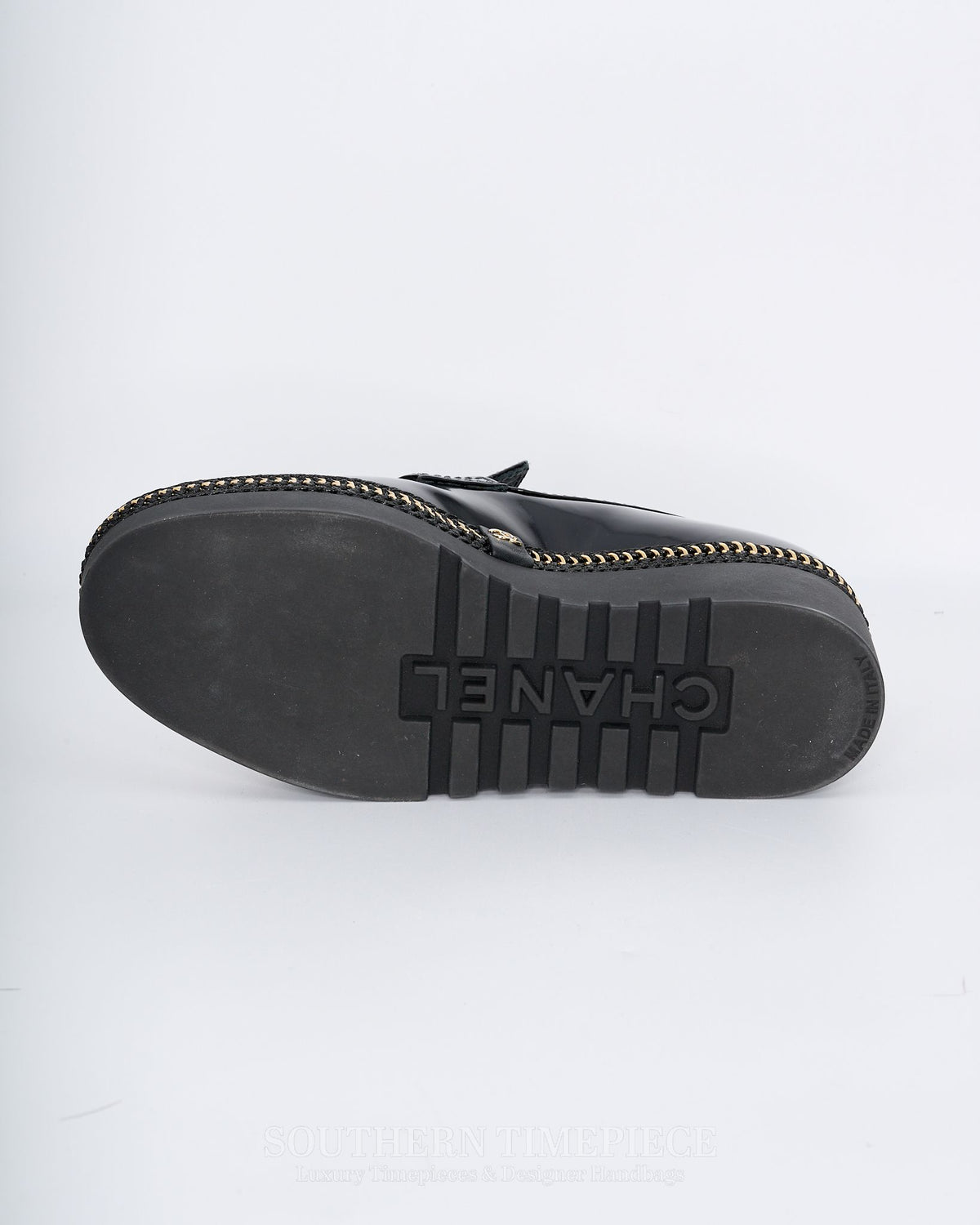 Chanel Shiny Calfskin CC Platform Loafers