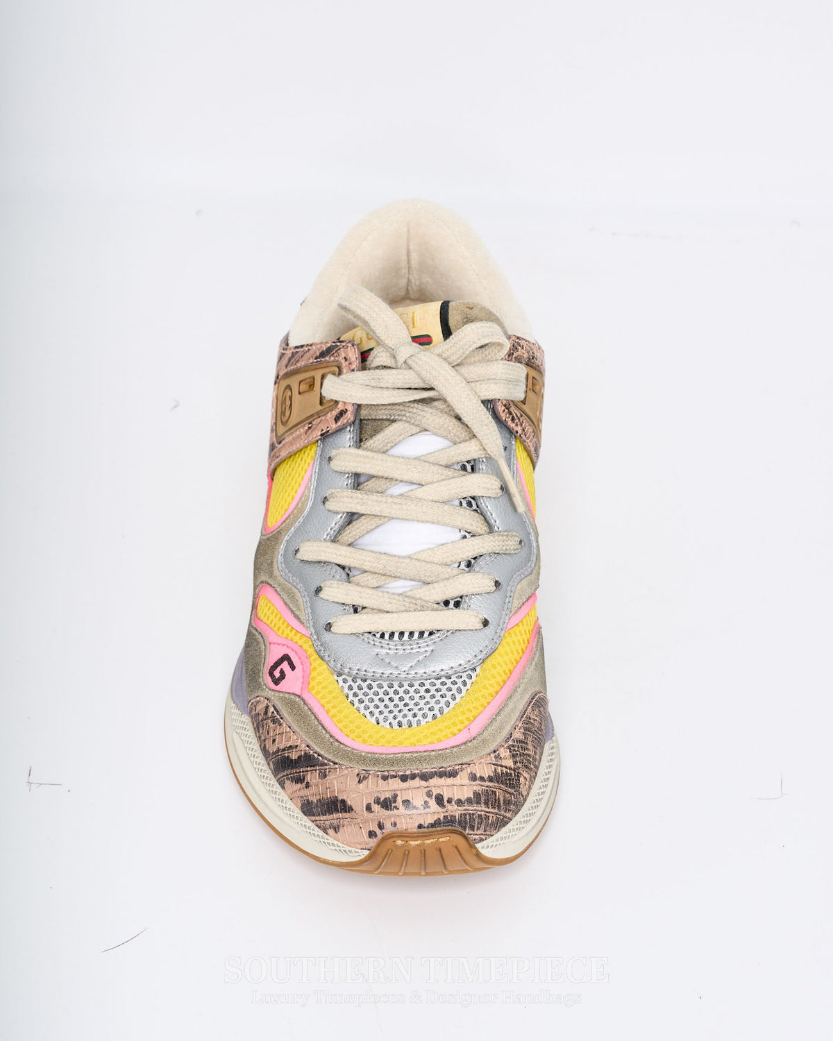 Gucci Women's Ultrapace Ace Distressed Suede Sneakers US Size 10