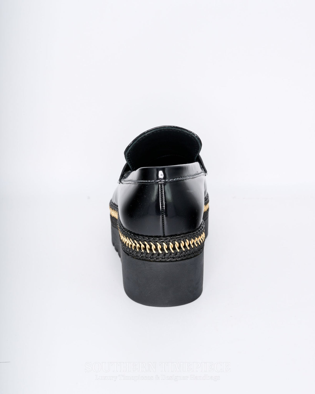 Chanel Shiny Calfskin CC Platform Loafers
