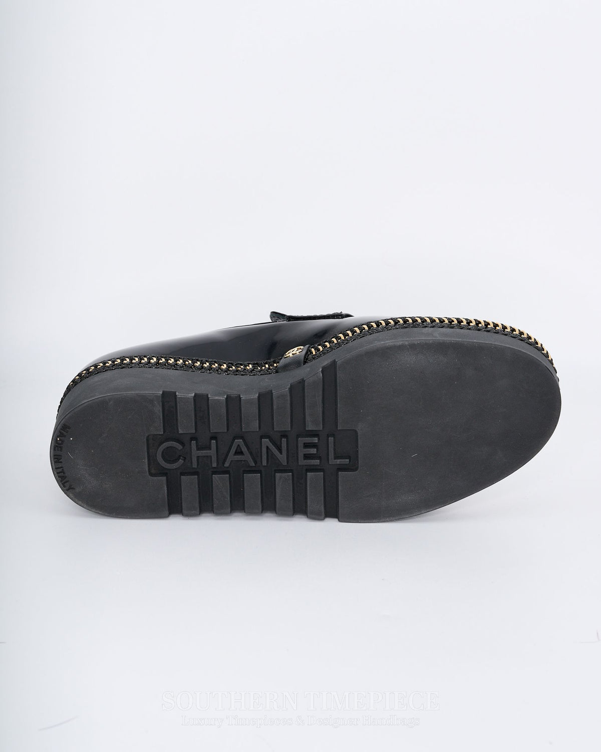 Chanel Shiny Calfskin CC Platform Loafers