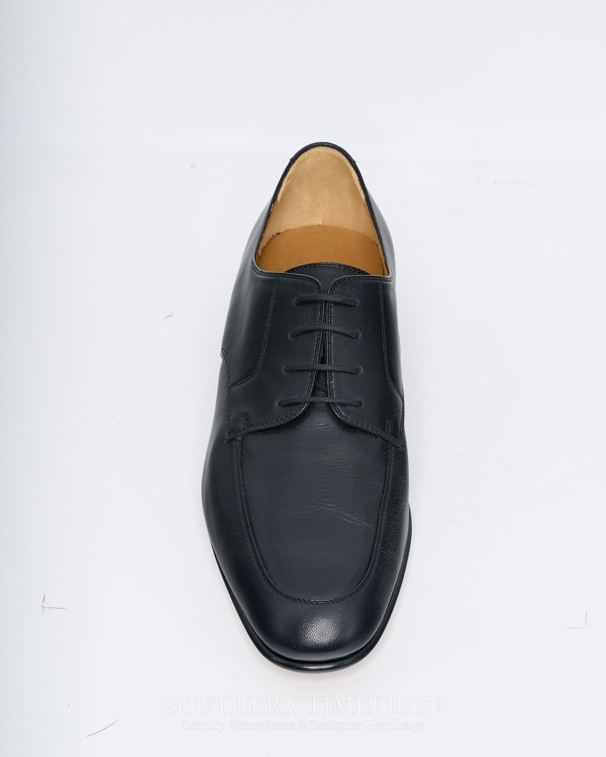 Gucci Men's Lace Up Shoes - Black Mandala Goat Leather (Size 10.5)