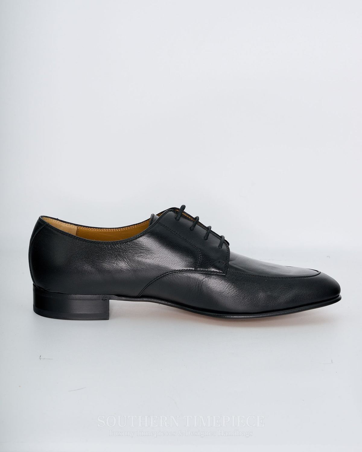 Gucci Men's Lace Up Shoes - Black Mandala Goat Leather (Size 10.5)