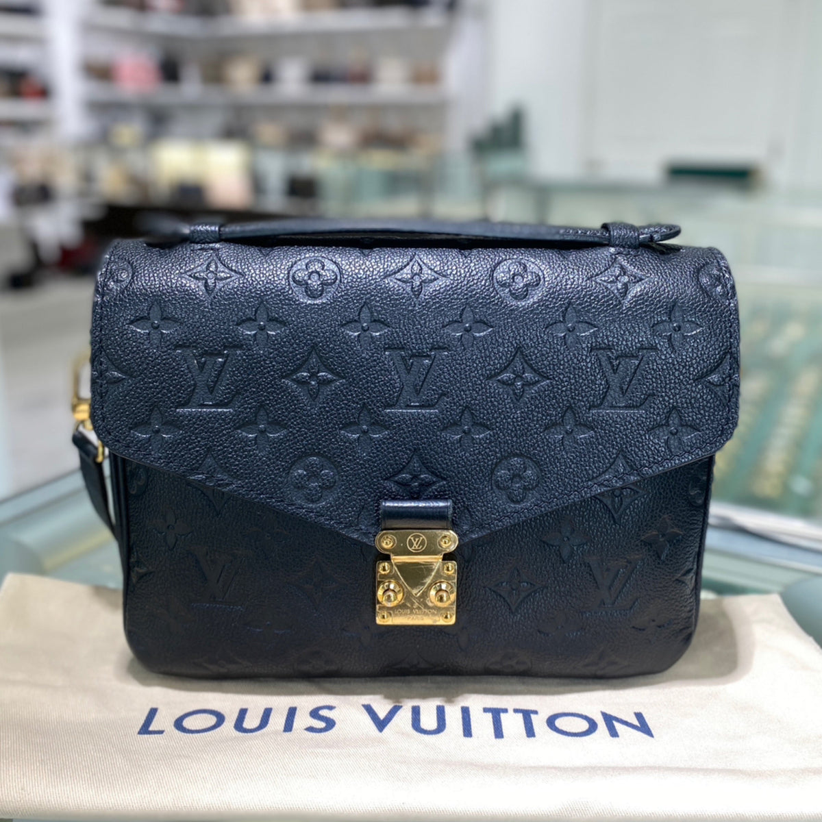 Louis Vuitton Pochette Metis - Black Empreinte Leather (M764121)