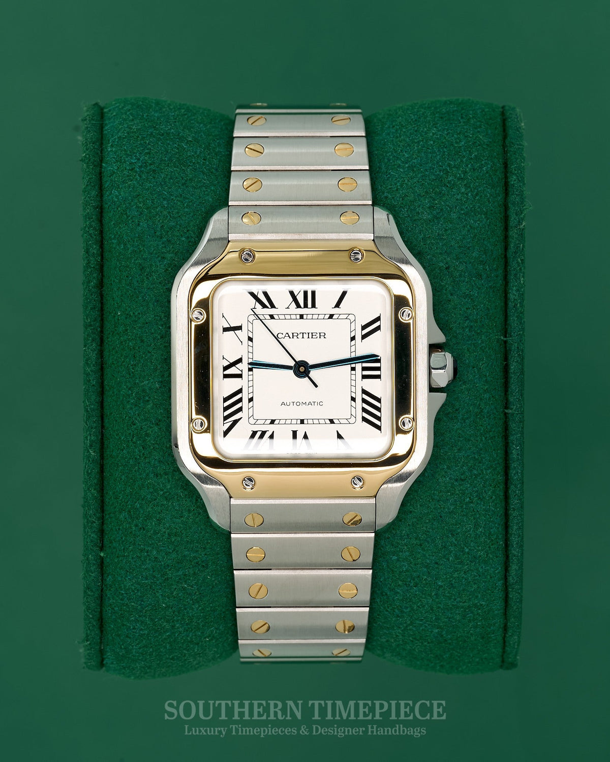 35mm Cartier Santos Medium in 18kt Yellow Gold and Stainless Steel (Ref: W2SA0016)(Year: 2021)(Box & Papers)