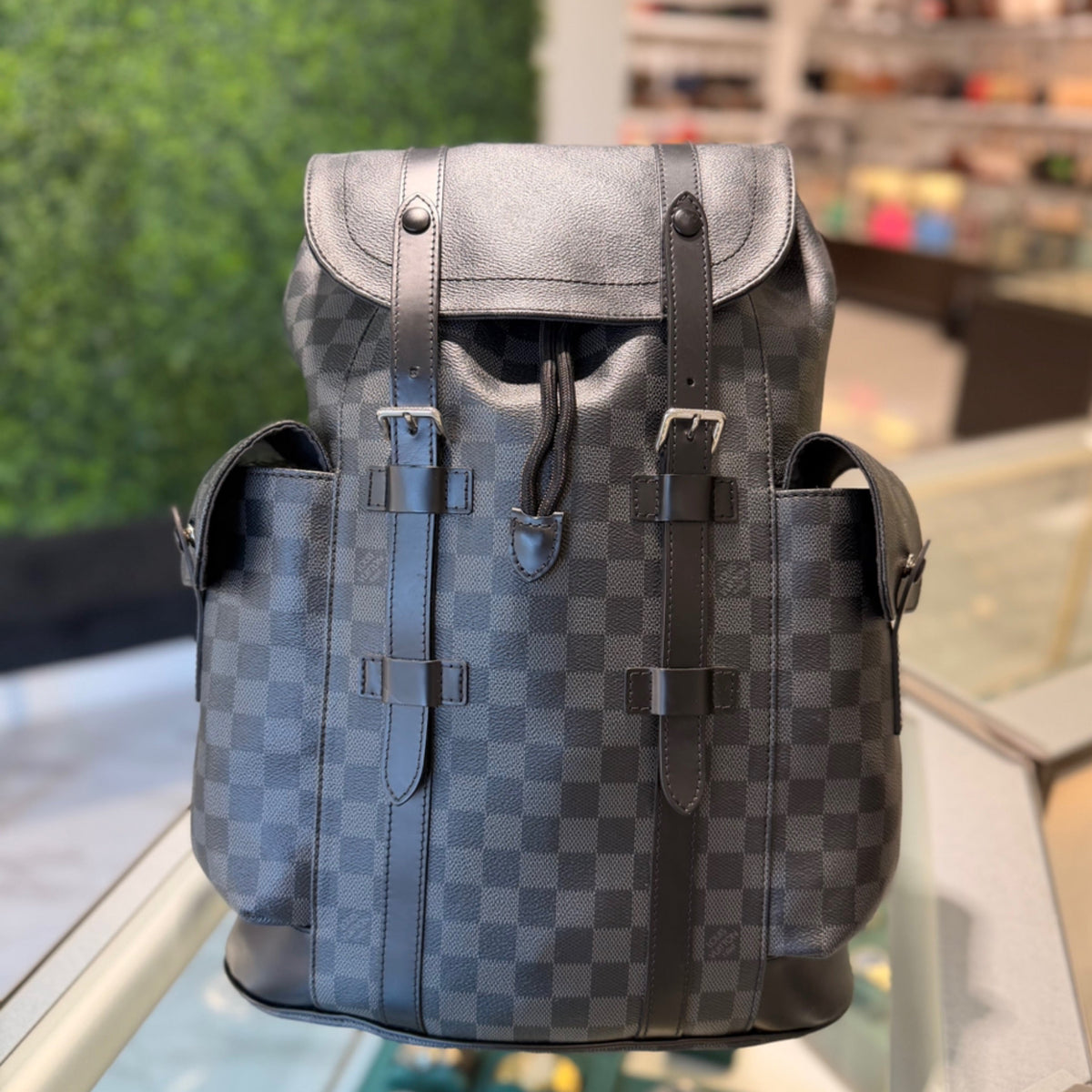 Louis Vuitton Christopher MM Backpack - Damier Graphite Canvas