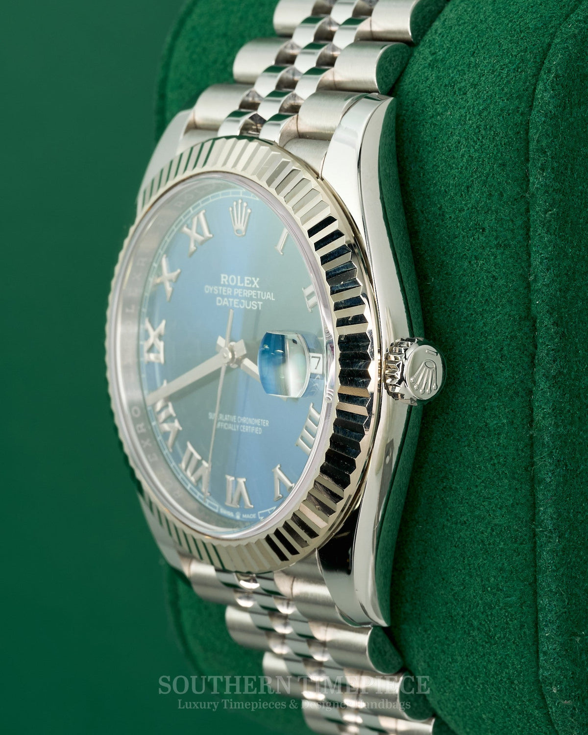 41mm Rolex Datejust Blue Roman in 18kt White Gold & Oystersteel on Jubilee (Ref: 126334)(Year: 2021)(Box & Papers)
