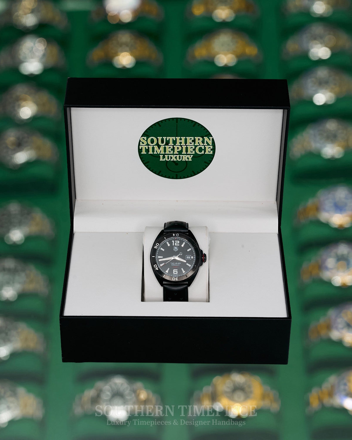 41mm Tag Heuer Formula 1 Calibre 5 in Stainless Steel with PVD Coat on Rubber (Ref: WAZ2115)(Year: ~2015-2020)