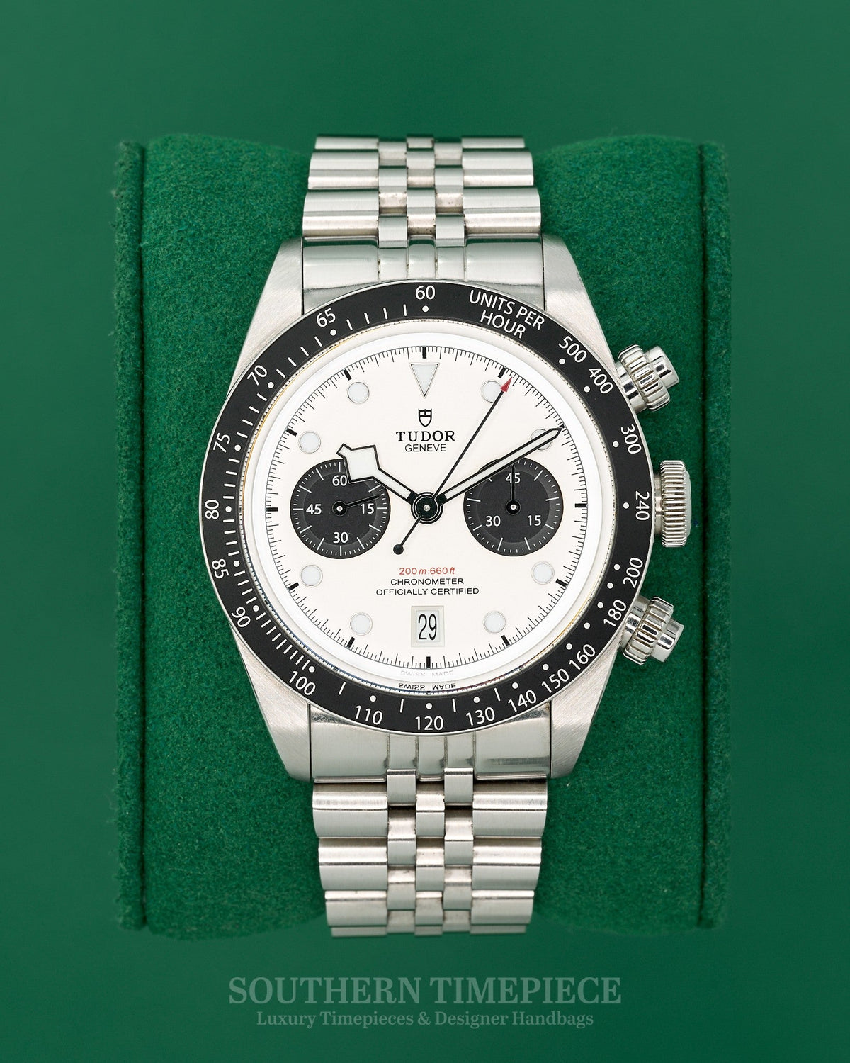 41mm Tudor Chrono "Panda" in Stainless Steel on Custom Jubilee Bracelet (Ref: 79360N)(Year: 2021)(Box & Papers)