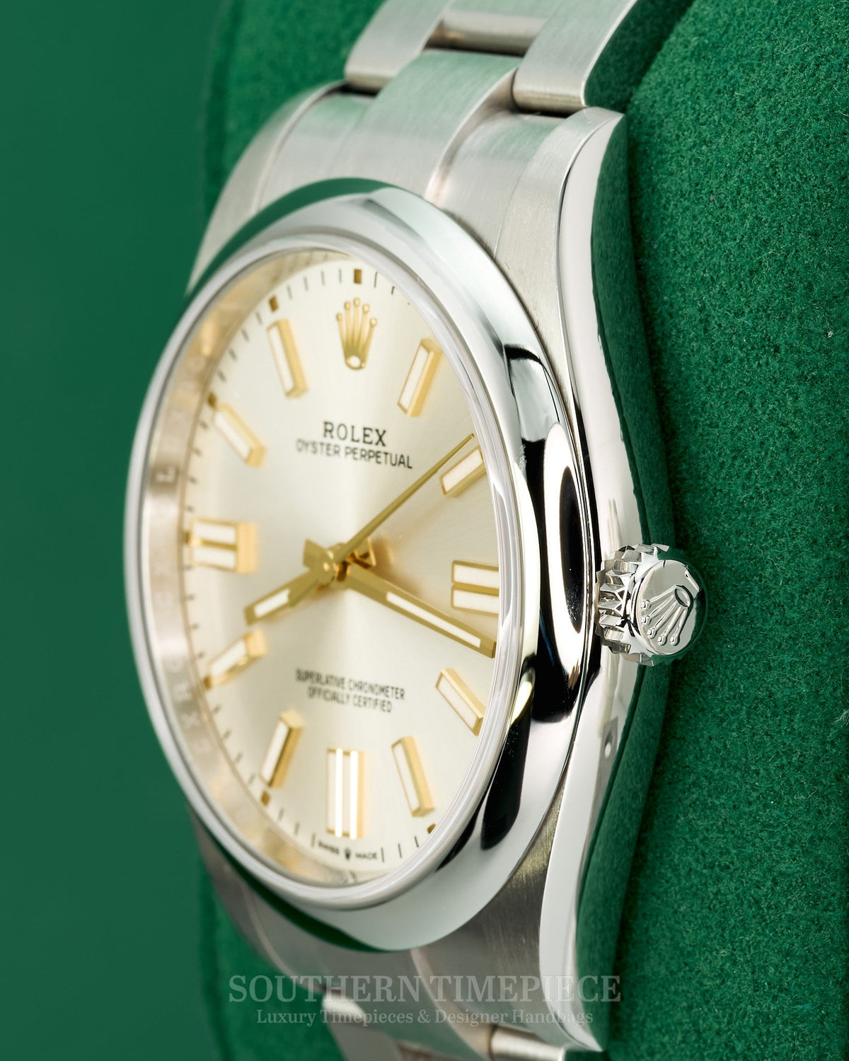 41mm Rolex Oyster Perpetual Silver Stick in Stainless Steel on Oyster (Ref: 124300)(Year: 2020)(Box & Papers) (6823367)
