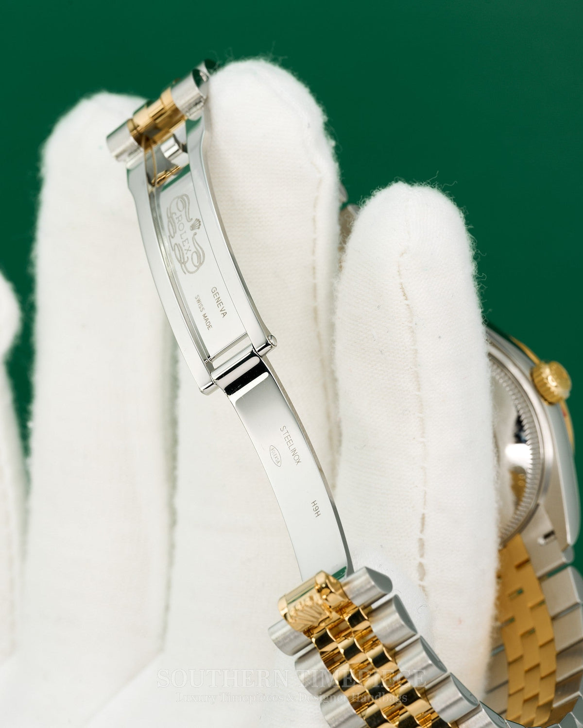 31mm Rolex Datejust with Factory Champagne Diamond Dial in 18kt Yellow Gold and Stainless on Jubilee (Ref: 278273)(Year: 2019+)(Box & Appraisal)