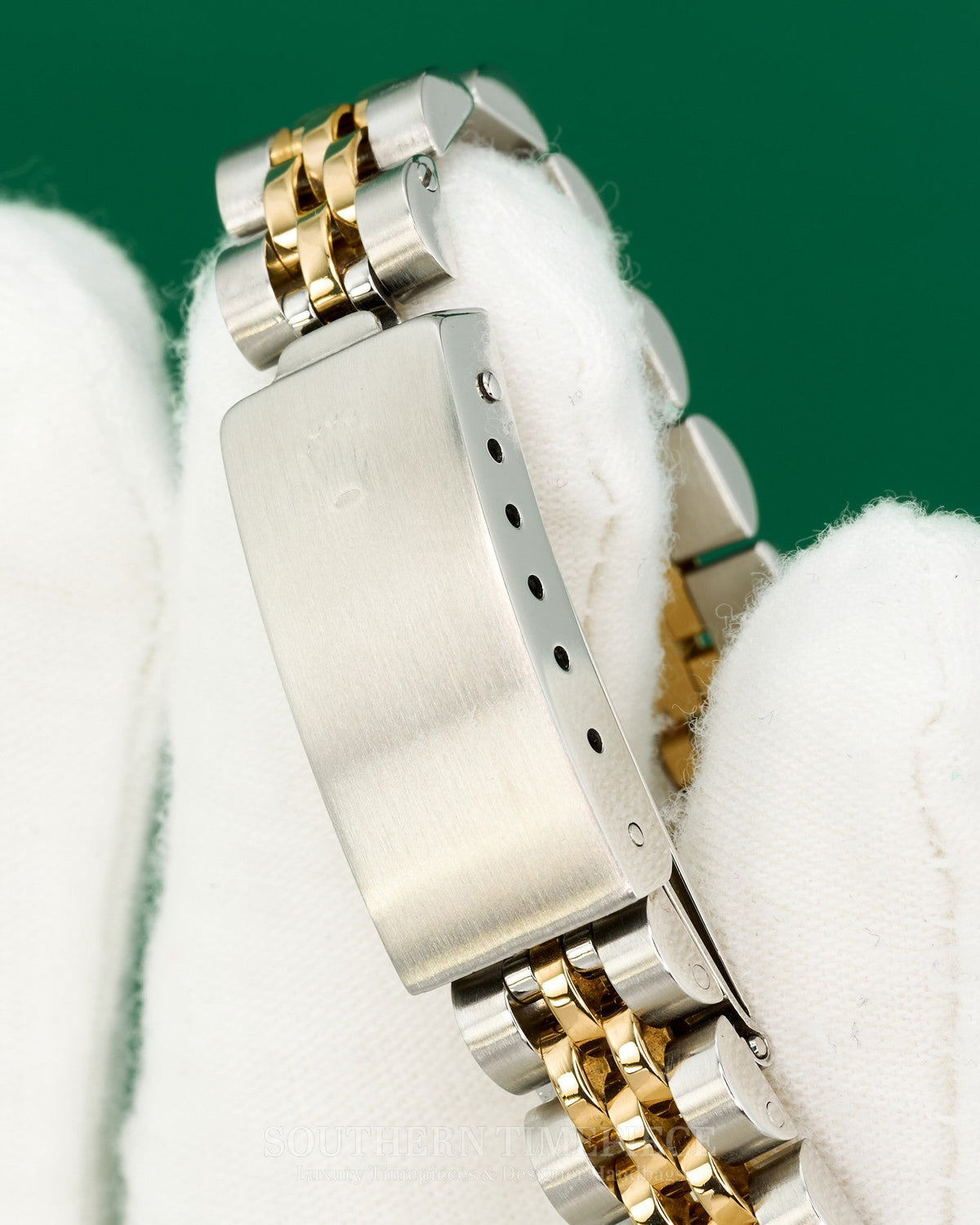 26mm Rolex Datejust with Custom Barbie Pink Diamond Dial and Diamond Bezel in 18kt Yellow Gold and Stainless (Ref: 69173)(Year: 1984)