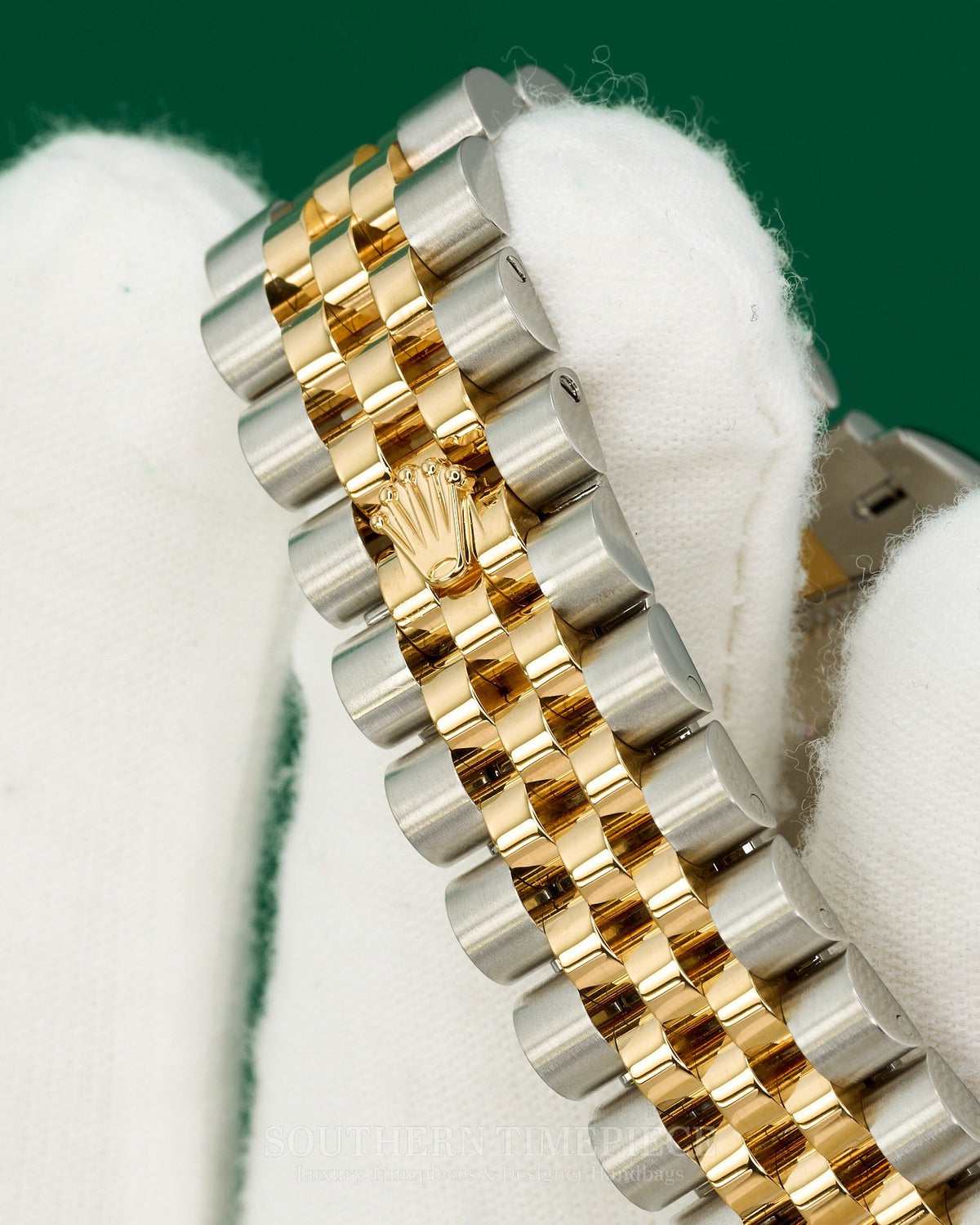 31mm Rolex Datejust with Factory Champagne Diamond Dial in 18kt Yellow Gold and Stainless on Jubilee (Ref: 278273)(Year: 2019+)(Box & Appraisal)