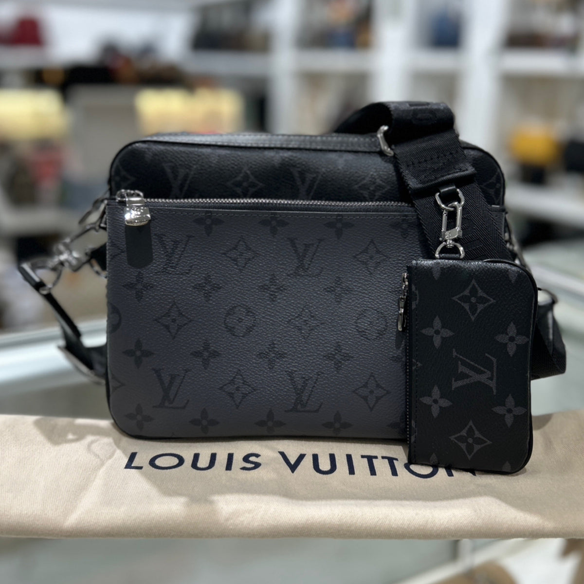 Louis Vuitton Trio Messenger - Monogram Eclipse Canvas