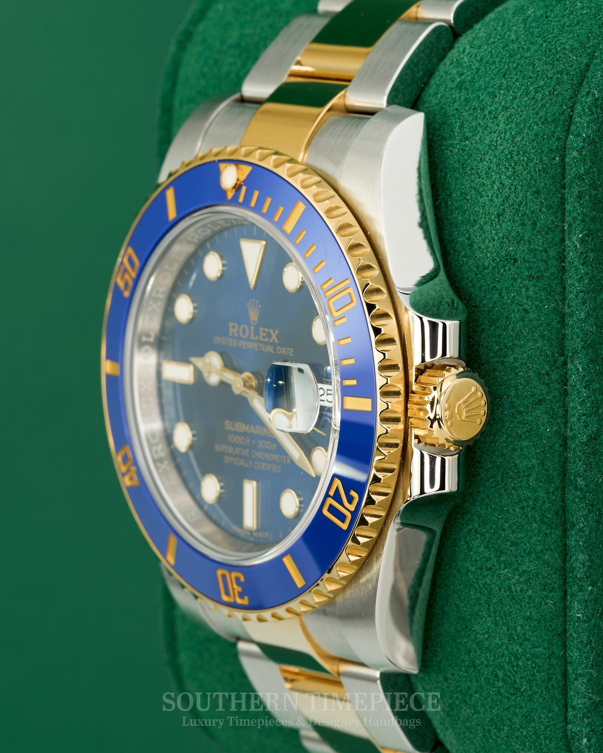 40mm Rolex Submariner Date "Bluesy" in 18kt Yellow Gold & Oystersteel (Ref: 116613LB)(Year: 2017)(Box & Papers)