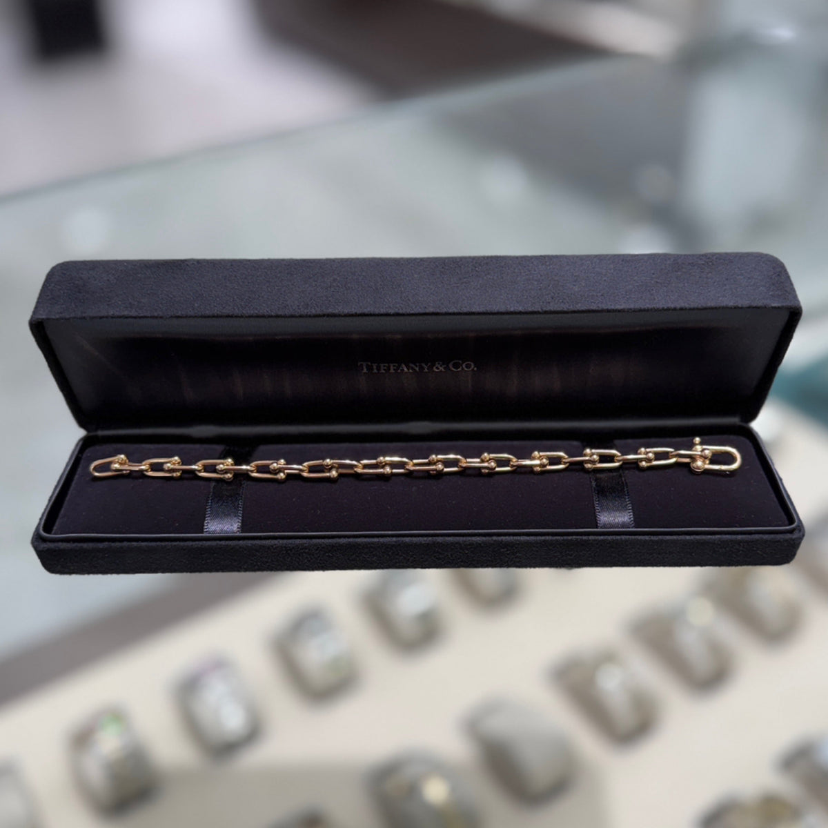 Tiffany & Co. Tiffany HardWear Small Link Bracelet - 18kt Rose Gold (Size Medium)