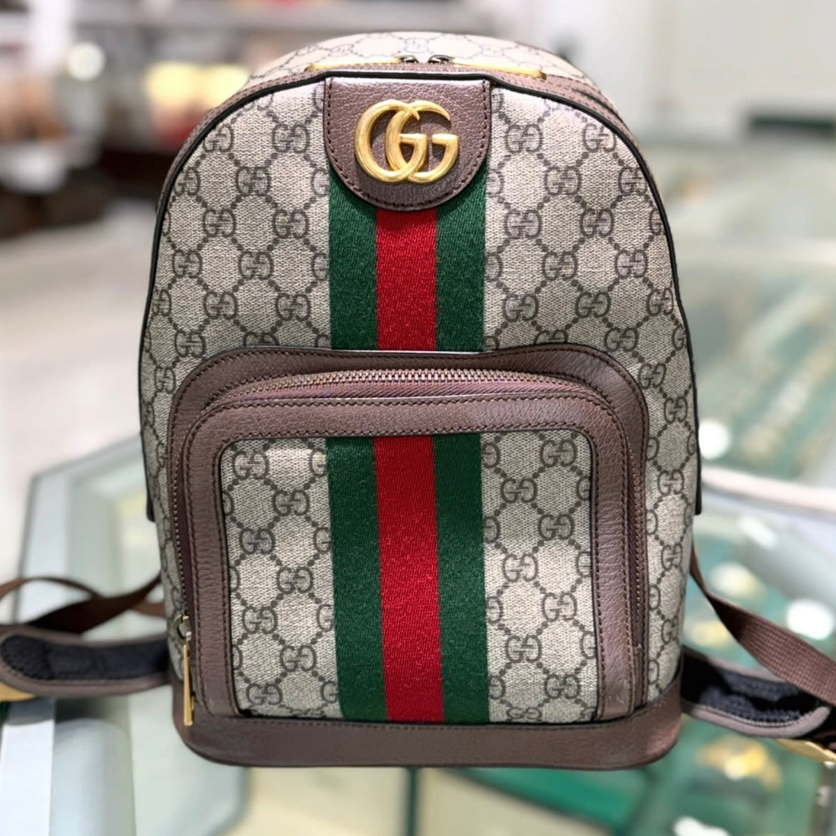Gucci Small Ophidia GG Backpack - GG Supreme Canvas