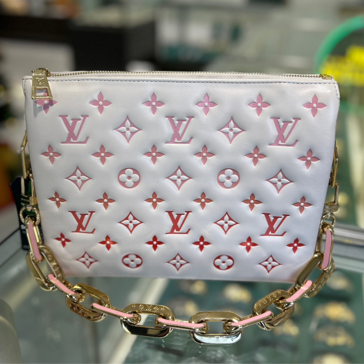 Louis Vuitton Coussin PM - Sunrise Aquarelle Monogram Empreinte Lambskin Leather