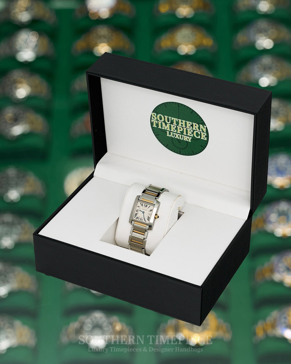 32mm Cartier Tank Francaise Medium in 18kt Yellow Gold and Stainless Steel (Ref: W51012Q4)(Year: 2000's-2010's)