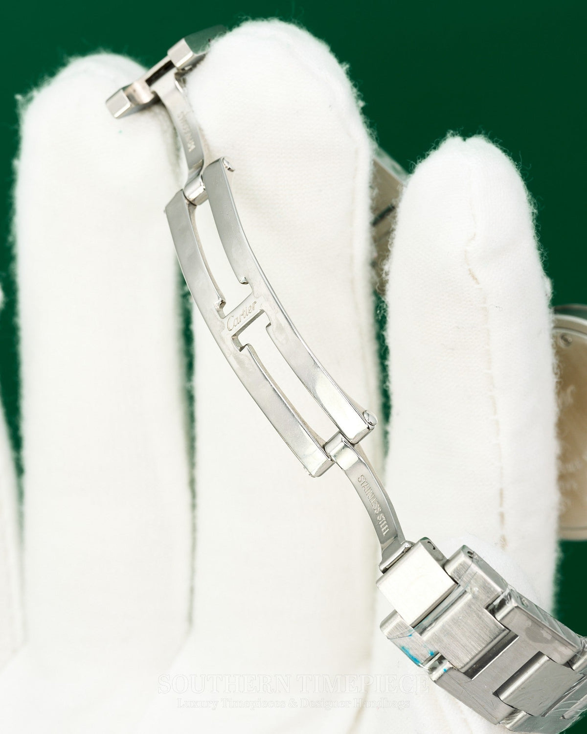 27mm Cartier Pasha Small Size in Stainless Steel with Custom Diamonds (Ref: W3140007)
