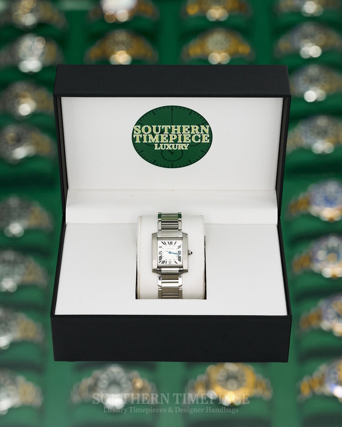 36mm Cartier Tank Francaise Large in Stainless Steel (Ref: W51002Q3)(2000's-2010's)