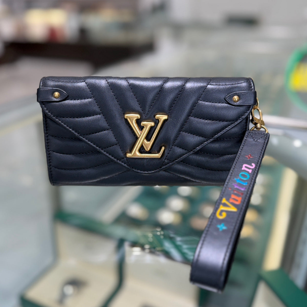 Louis Vuitton New Wave Wallet - Black Quilted Leather