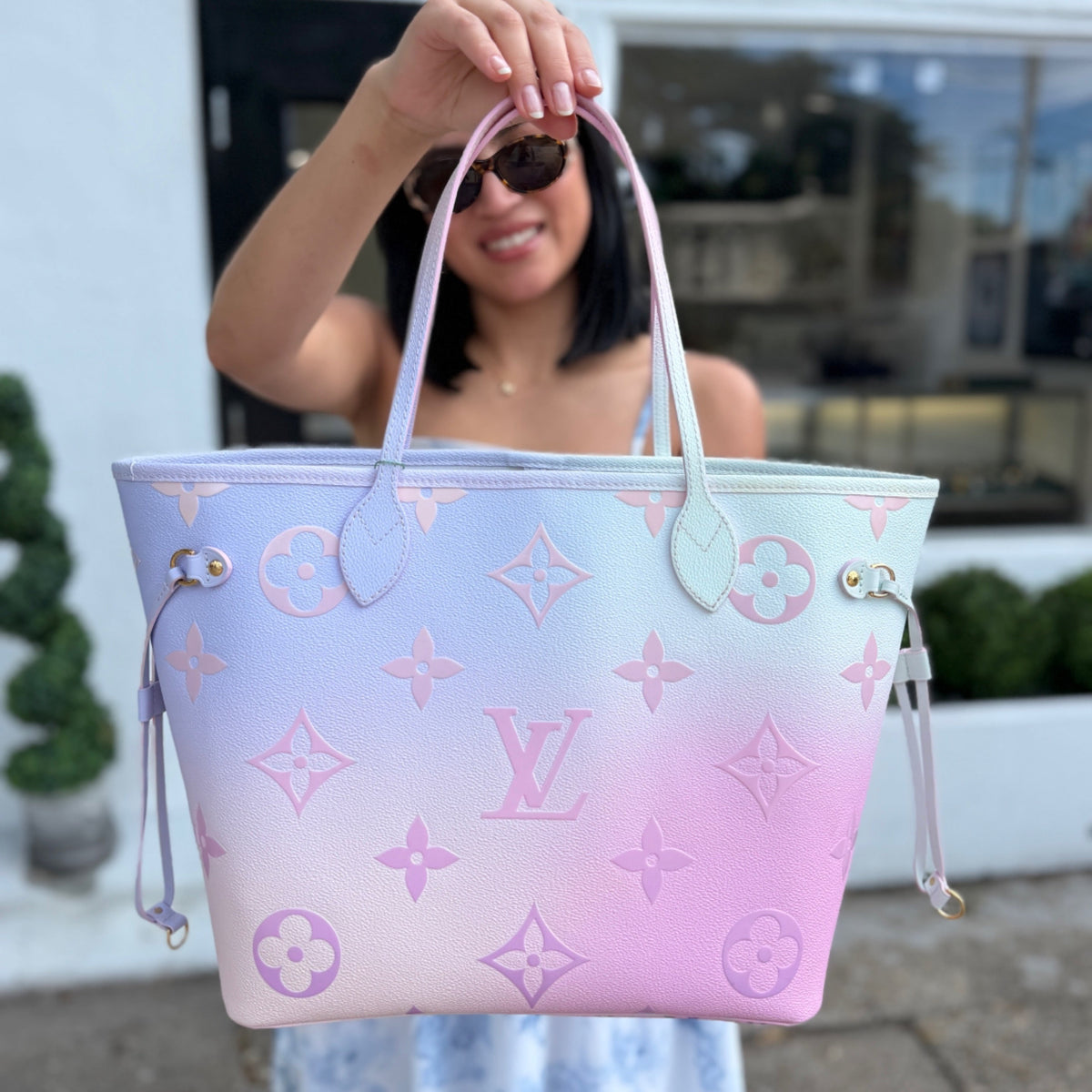 Louis Vuitton Neverfull MM - Spring in the City Giant Monogram Empreinte Canvas