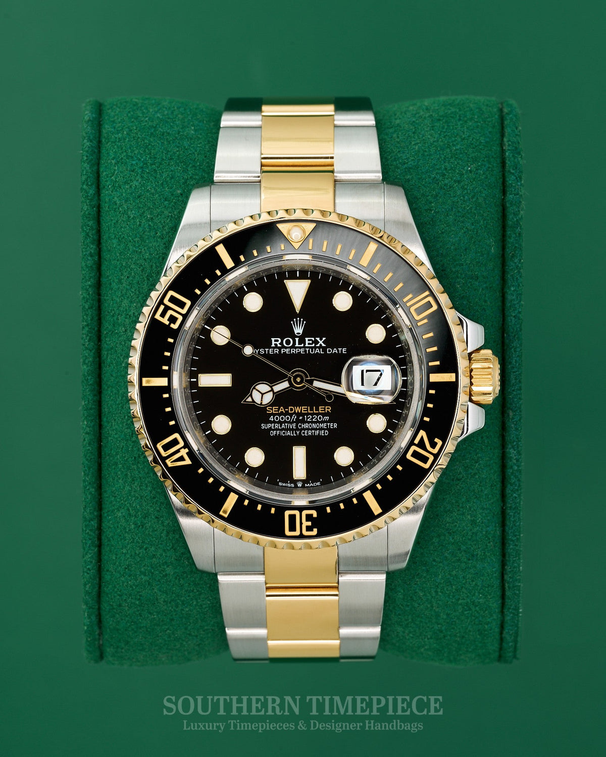43mm Rolex Sea-Dweller in 18kt Yellow Gold and Stainless Steel (Ref: 126603)(Year: 2019)(Box & Papers)