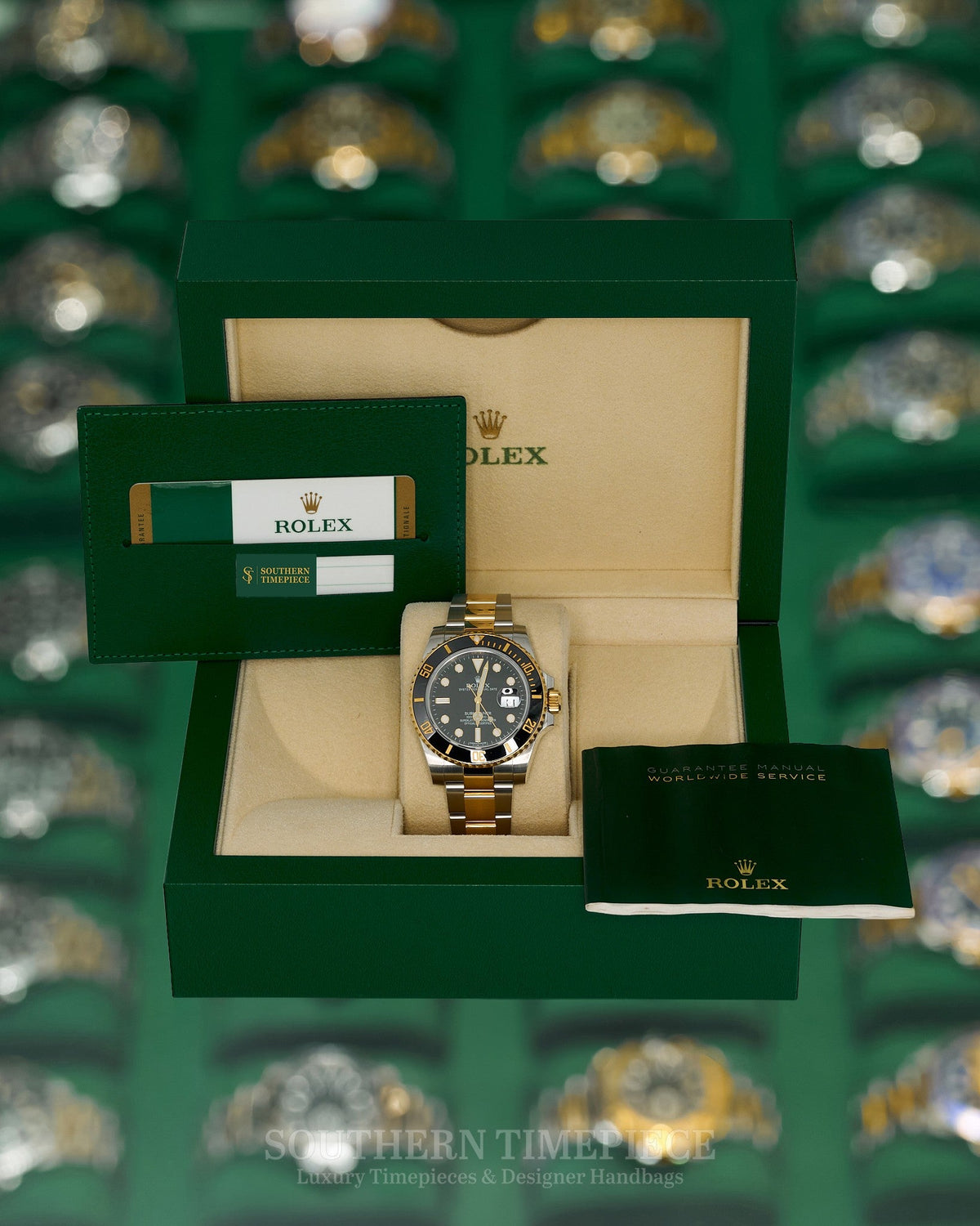 40mm Rolex Submariner with Black Dial and Bezel in 18kt Yellow Gold and Stainless on Oyster (Ref: 116613LN)(Year: 2016)(Box & Papers)