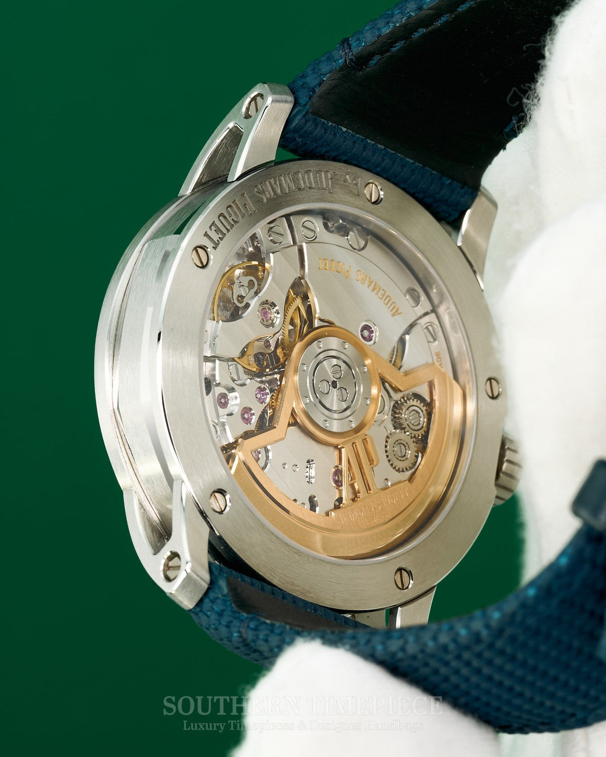 Brand New 2024 41mm Audemars Piguet Code 11.59 Blue in Stainless Steel on Blue Rubber (Ref: 15210ST)(Year: 2024)(Box & Papers)