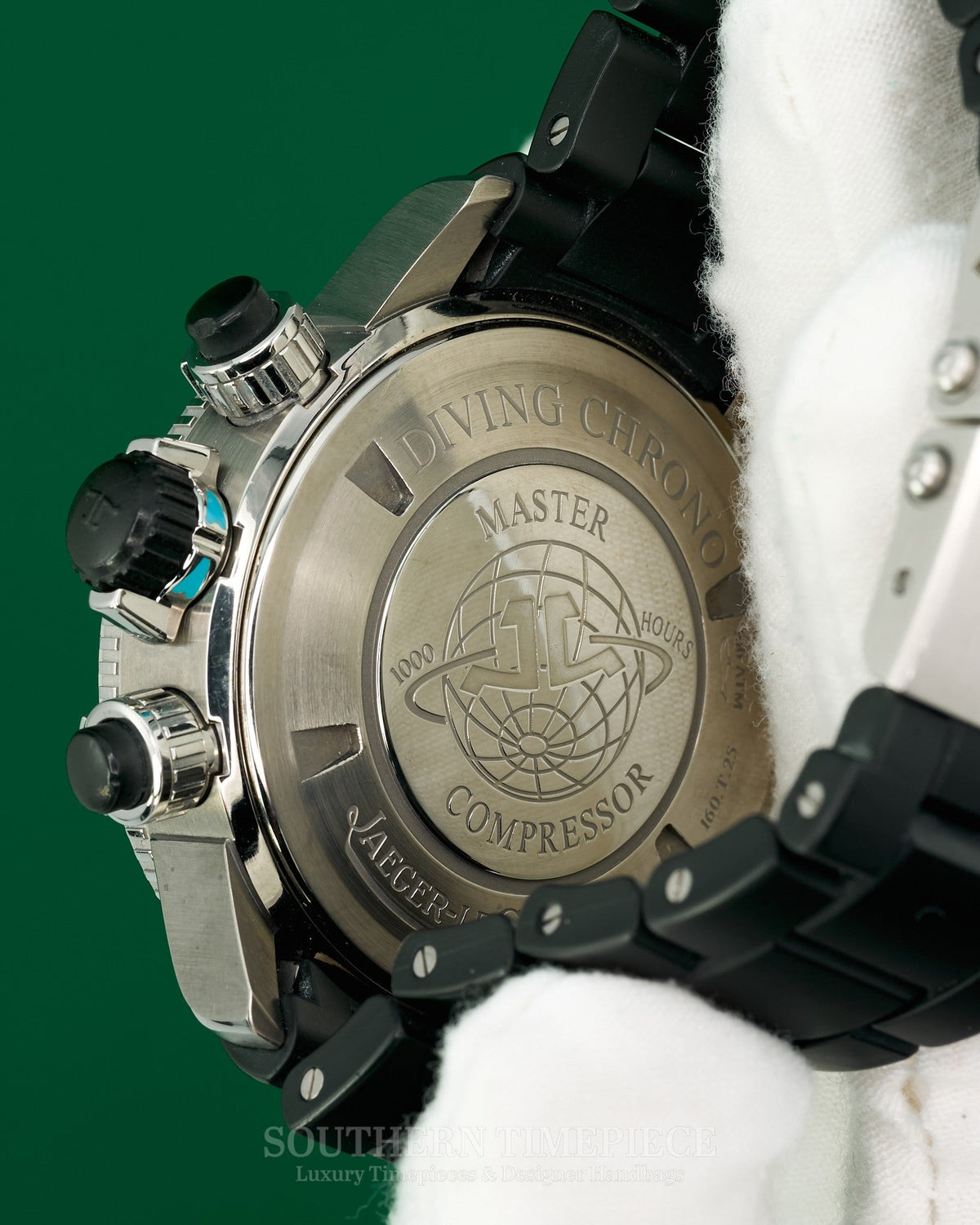 44mm Jaeger-LeCoultre Master Compressor Diving Chronograph in Titanium with Black Ceramic Bracelet (Ref: Q186T770)