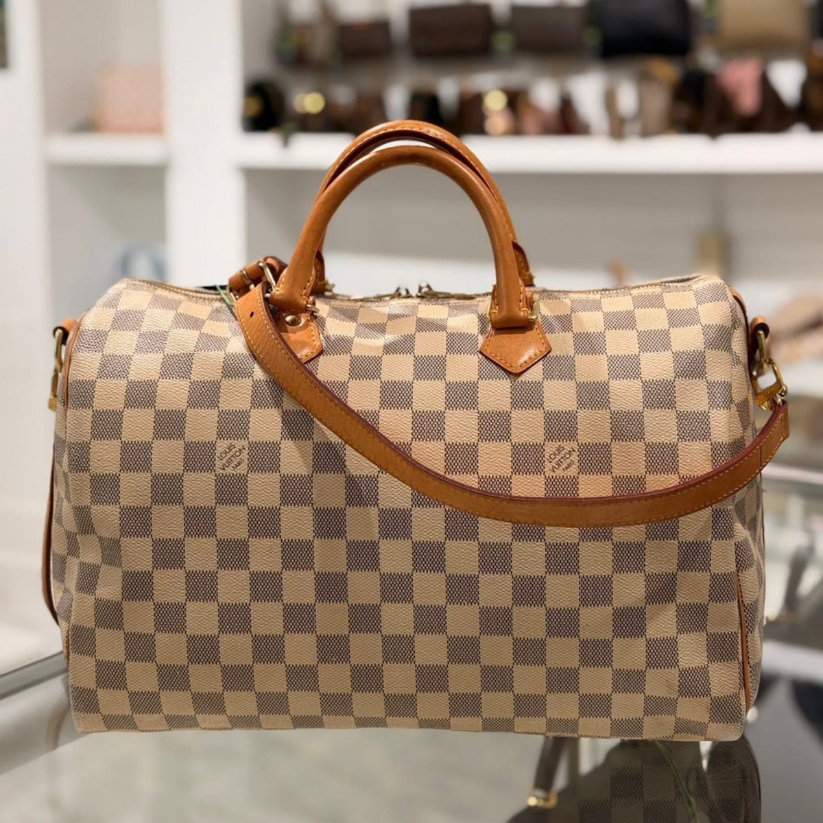 Louis Vuitton Speedy Bandouliere 35 - Damier Azur Canvas