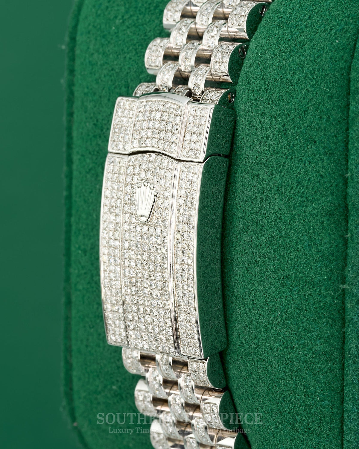 41mm Rolex Datejust with Full Custom Set Natural Diamonds on Jubilee Bracelet (Ref: 126300)(Year: 2021)(Box & Papers)