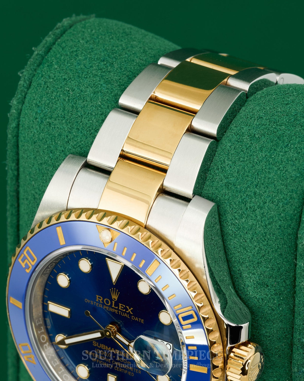 40mm Rolex Submariner Date "Bluesy" in 18kt Yellow Gold & Oystersteel (Ref: 116613LB)(Year: 2011+)(Box & Appraisal)