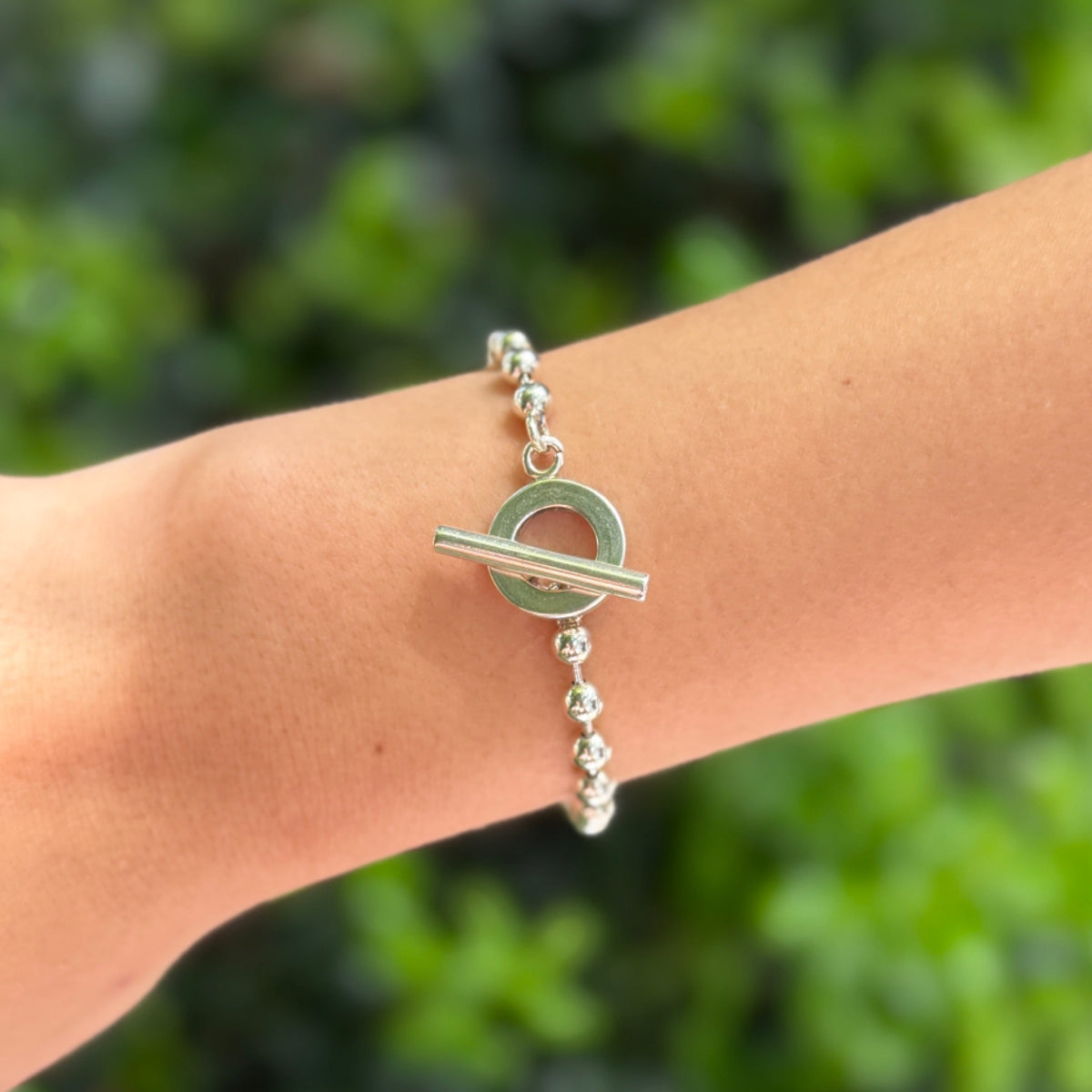 Gucci Boule Bead Toggle Bracelet - Sterling Silver