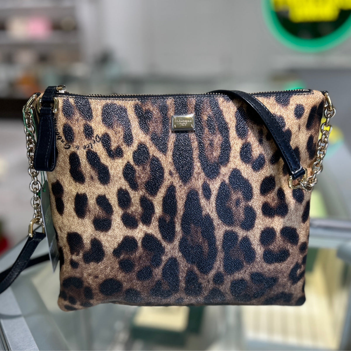 Dolce & Gabbana Miss Cleo Crossbody - Leopard Print Canvas