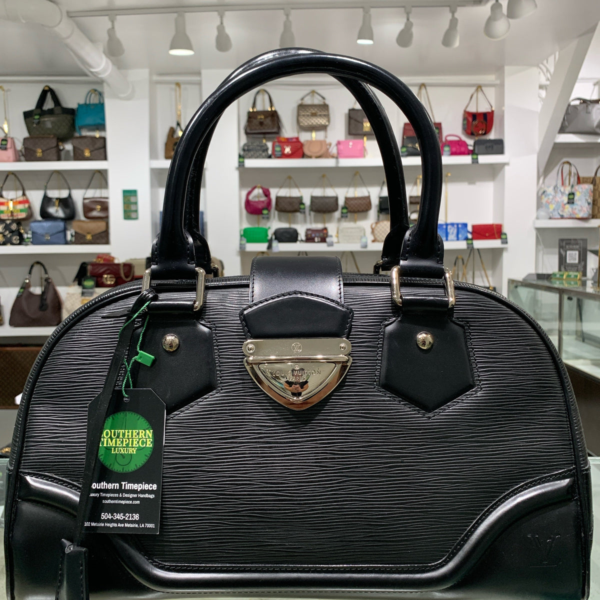 Louis Vuitton Montaigne Bowling GM - Epi Noir