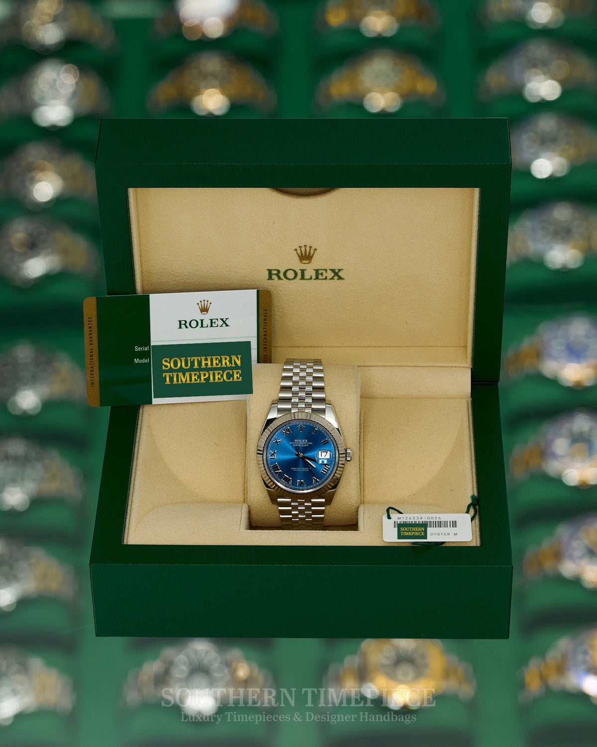 41mm Rolex Datejust Blue Roman in 18kt White Gold & Oystersteel on Jubilee (Ref: 126334)(Year: 2019)(Box & Papers)